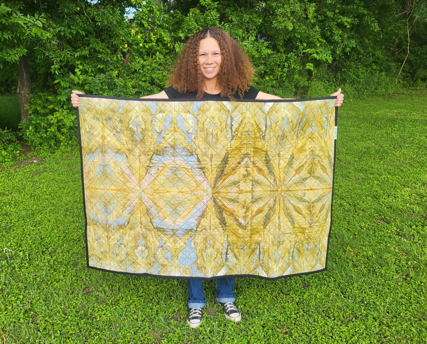 The Olive Sky Lap Quilt - Double sided